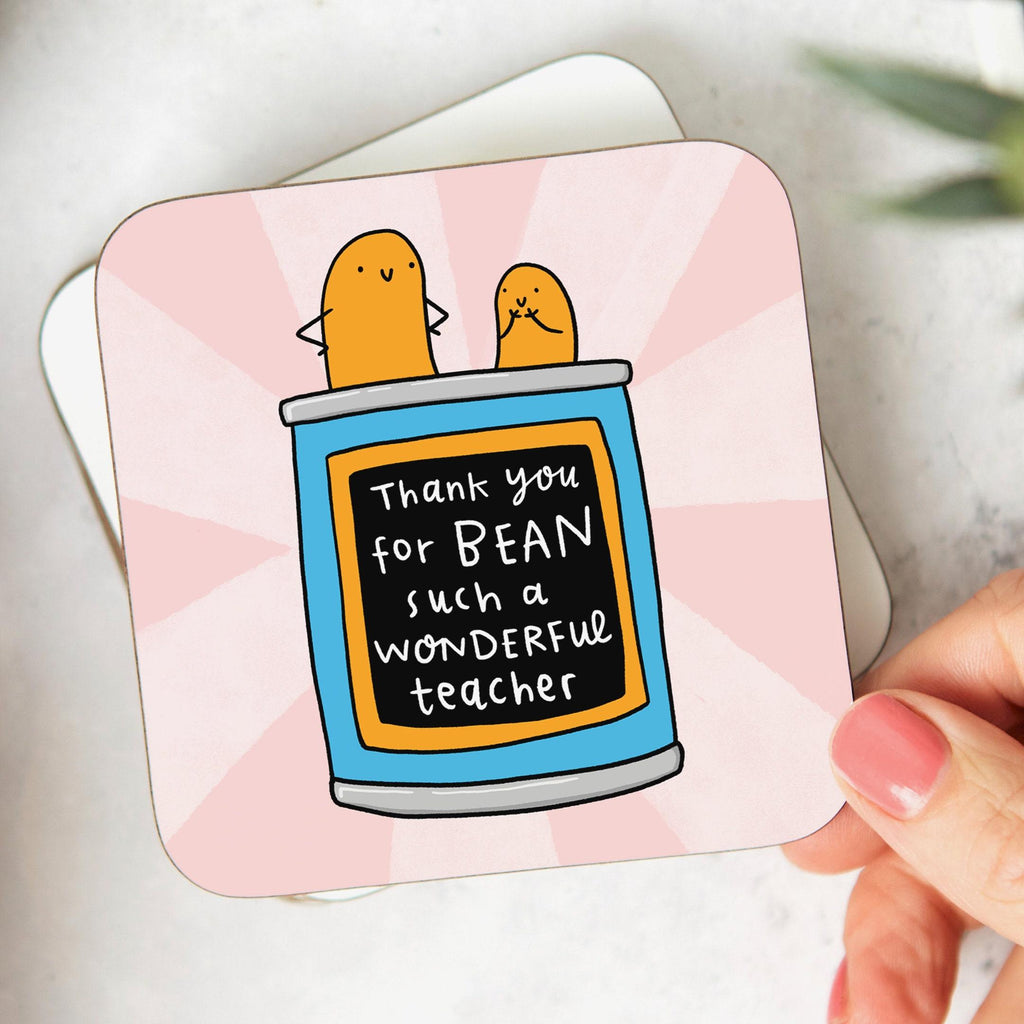 Teacher Thank You Coaster - Teacher Thank You Gift, Thank You For Bean Such A Wonderful Teacher