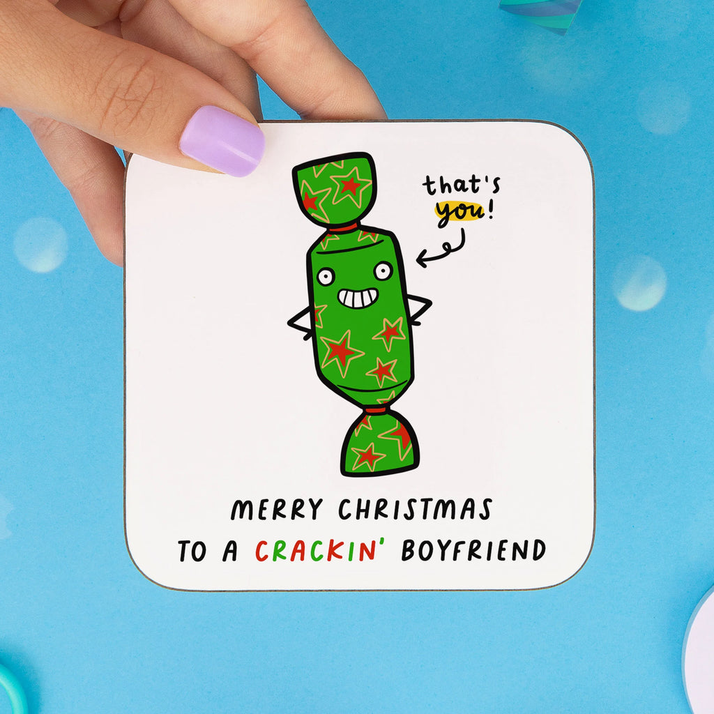 Crackin' Boyfriend Personalised Christmas Mug