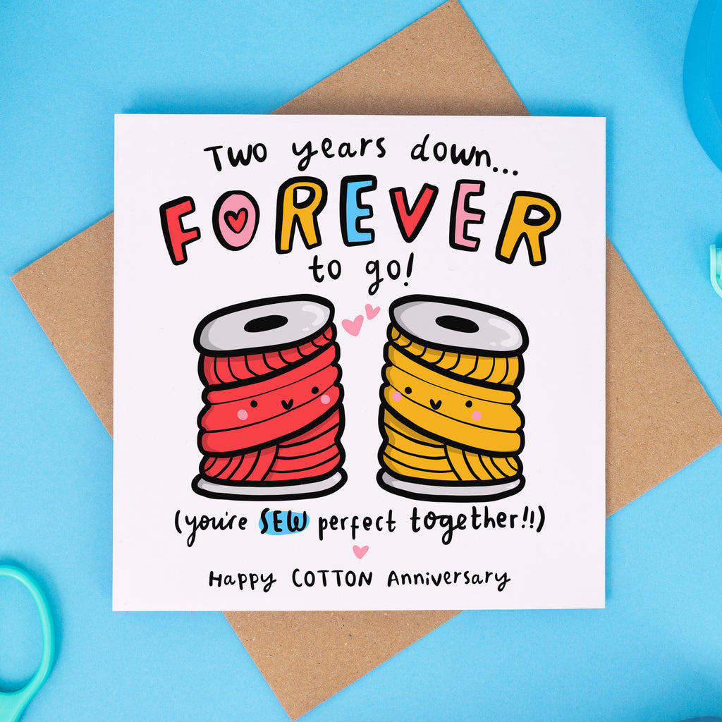 Sew Perfect 2nd Anniversary Card
