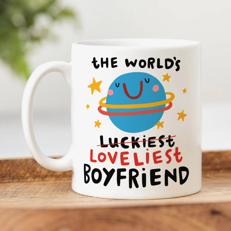 Loveliest Boyfriend Personalised Mug