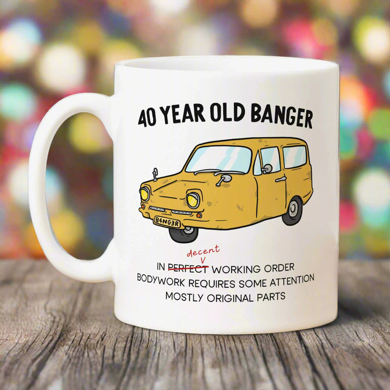 40 Year Old Banger Mug