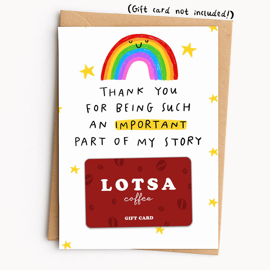 Important Part Of My Story Gift Card Holder - Thank You Gift Idea For Teacher | End Of School Appreciation, Teaching Assistant, Head Teacher, SENCO, Counsellor, Support Worker, Childminder, Nursery Daycare Assistant
