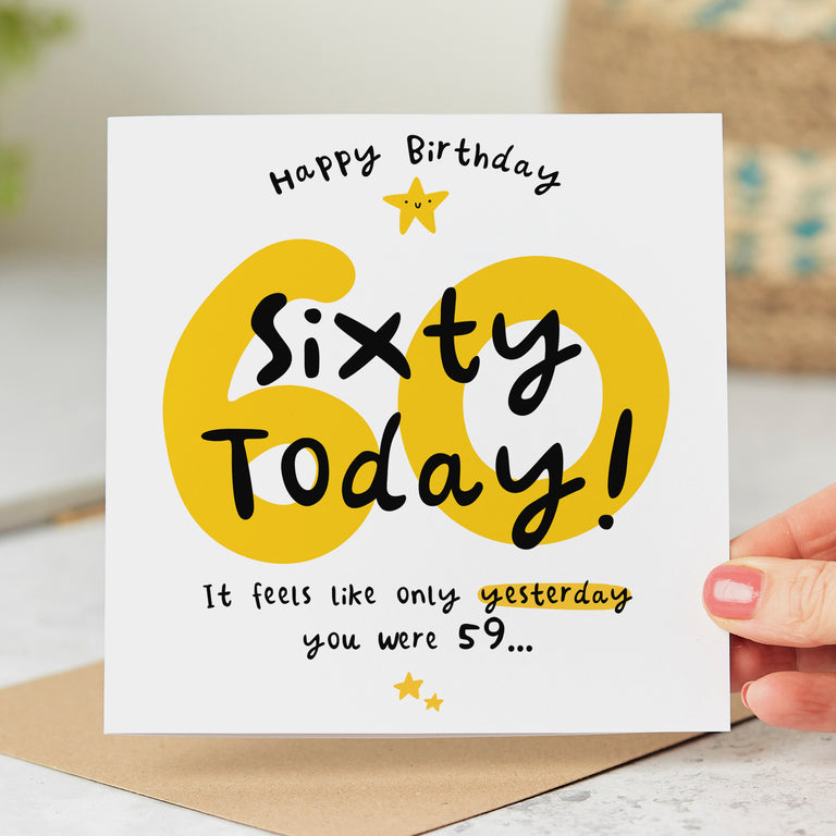 Sixty Today 60th Birthday Card