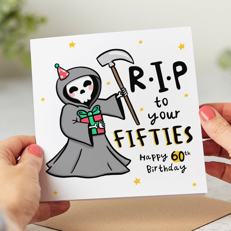 60th Birthday Card RIP Fifties