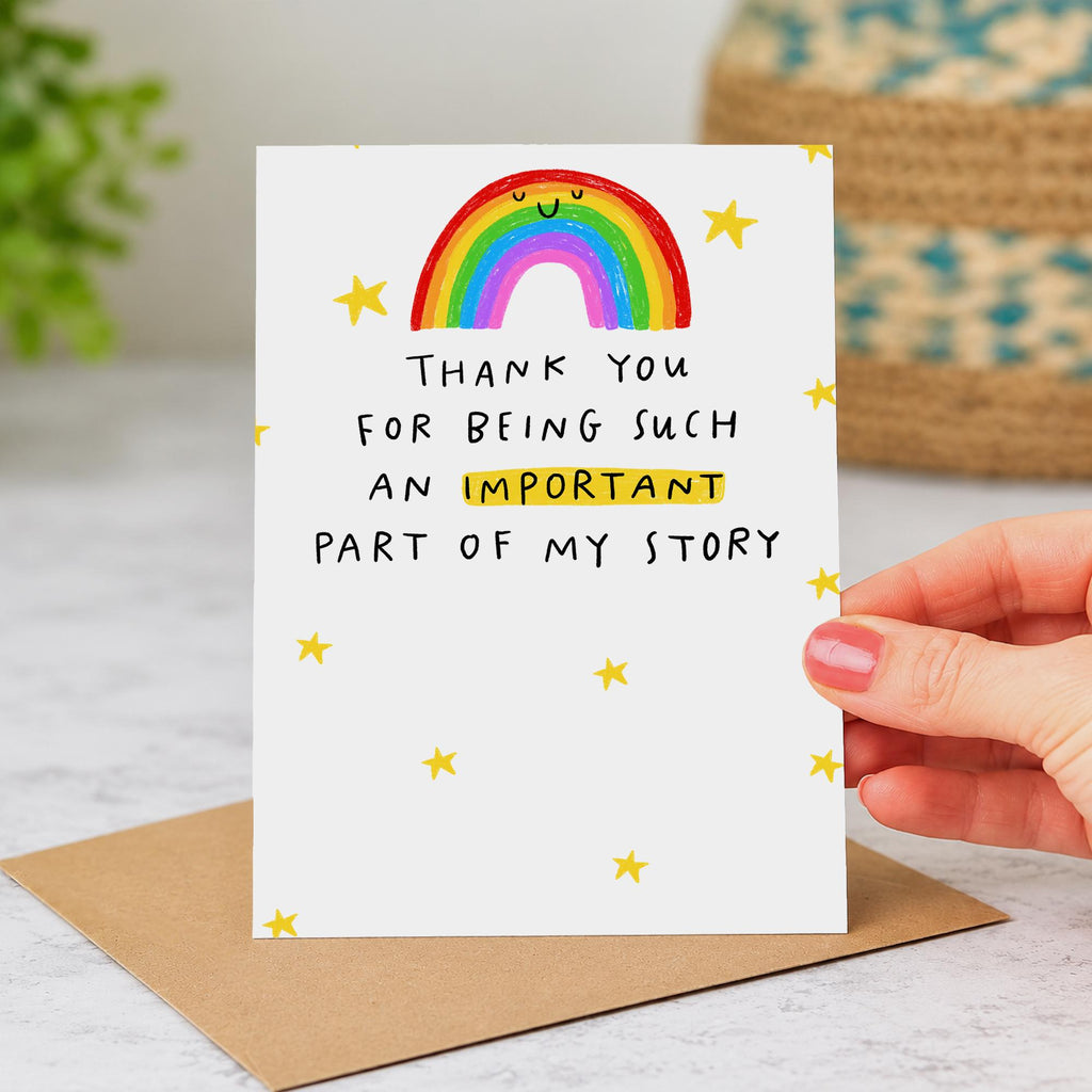 Important Part Of My Story Gift Card Holder - Thank You Gift Idea For Teacher | End Of School Appreciation, Teaching Assistant, Head Teacher, SENCO, Counsellor, Support Worker, Childminder, Nursery Daycare Assistant