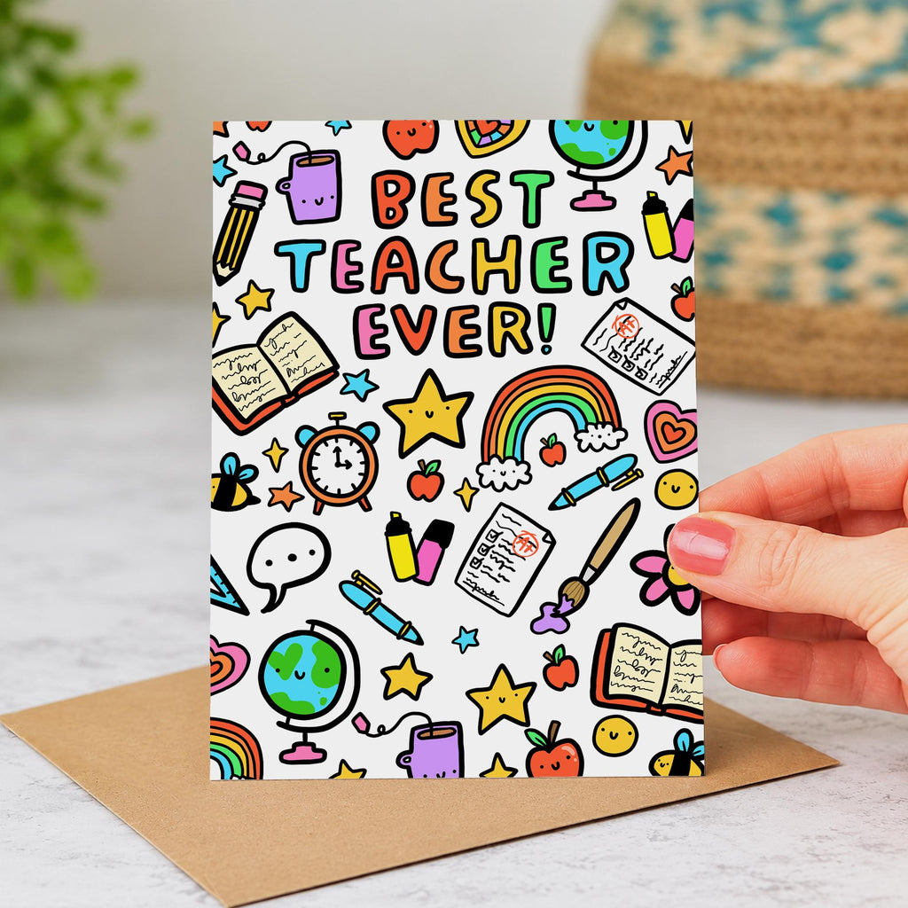 Best Teacher Ever Card Holder - Thank You Gift Idea For Teacher | End Of School Appreciation