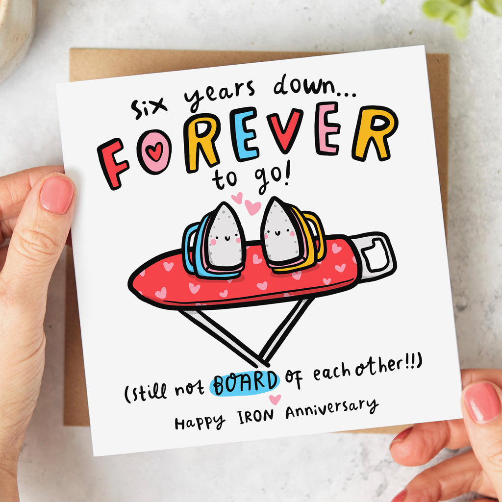 Not Board 6th Anniversary Card