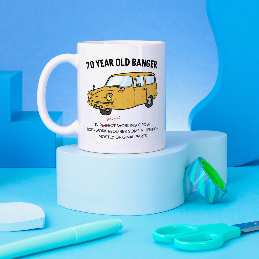 70 Year Old Banger Mug