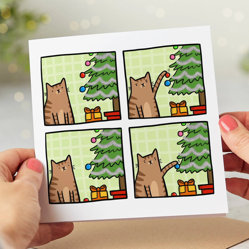 Funny Cat Christmas Card