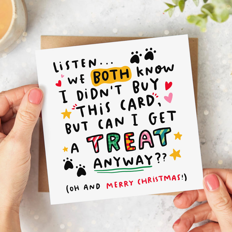 Can I Get A Treat Christmas Card