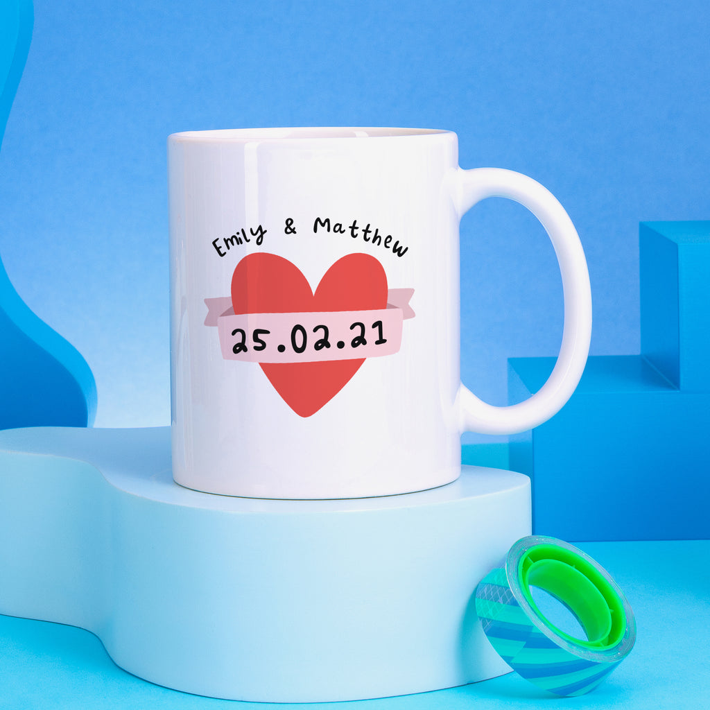Leather Anniversary Personalised Mug