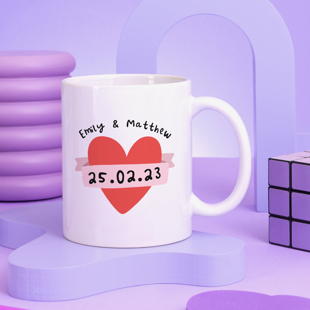 Paper Anniversary Personalised Mug
