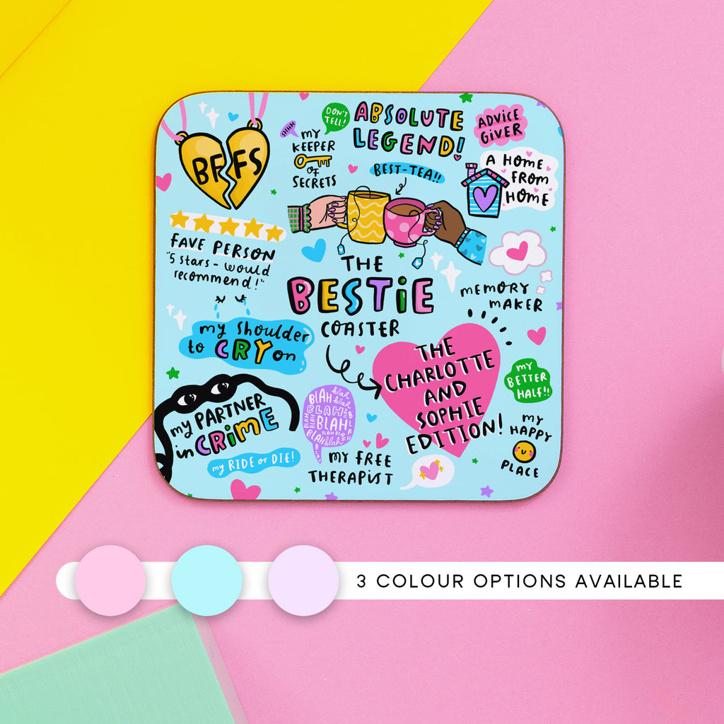The Personalised Bestie Coaster