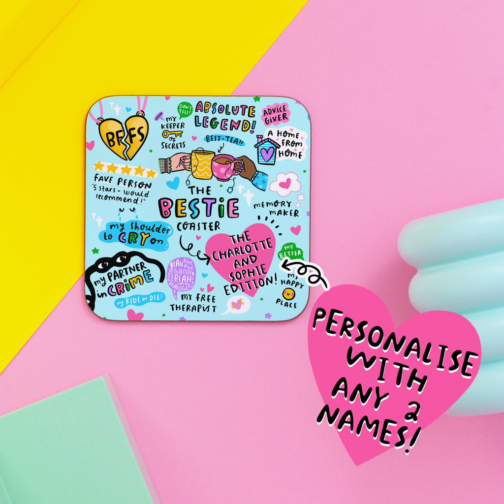 The Personalised Bestie Coaster