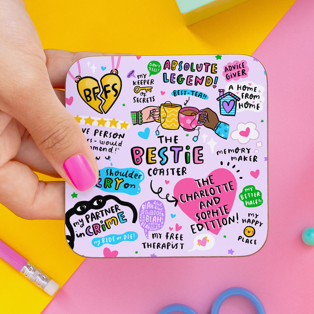 The Personalised Bestie Coaster