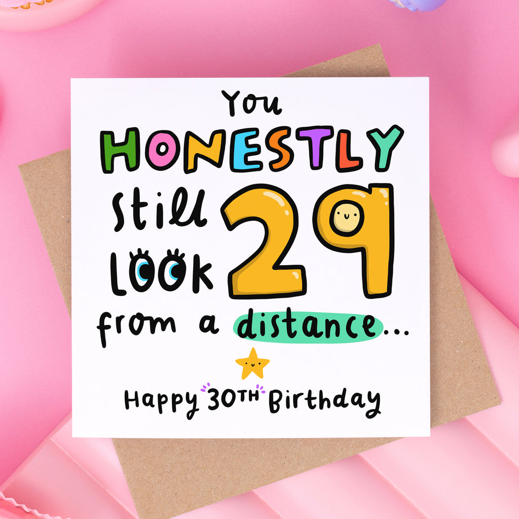 29 From A Distance Birthday Card