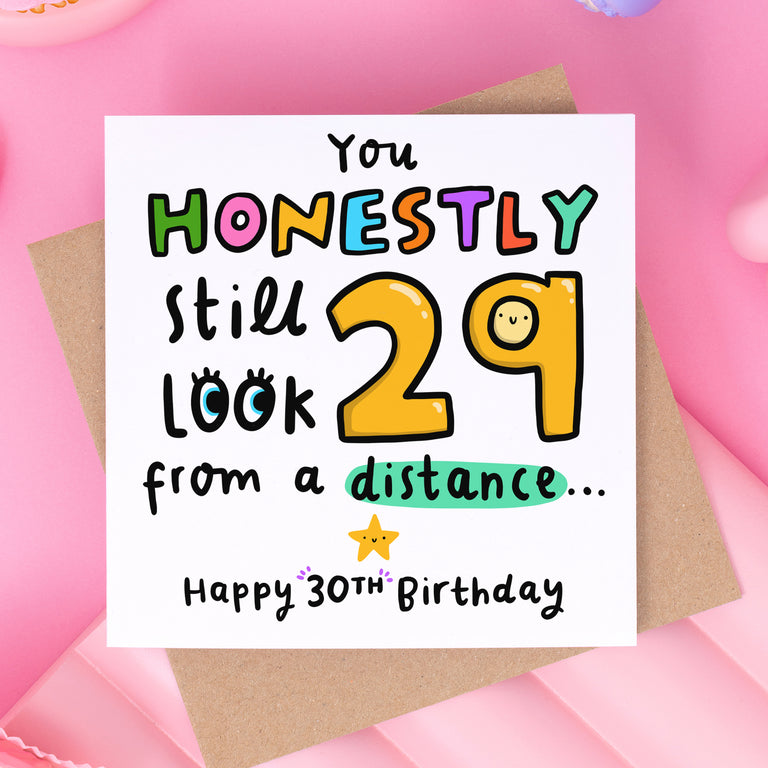 29 From A Distance Birthday Card