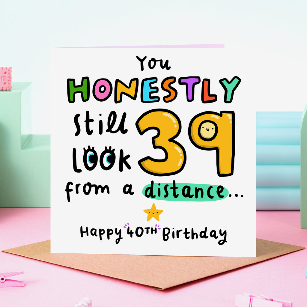 39 From A Distance Birthday Card