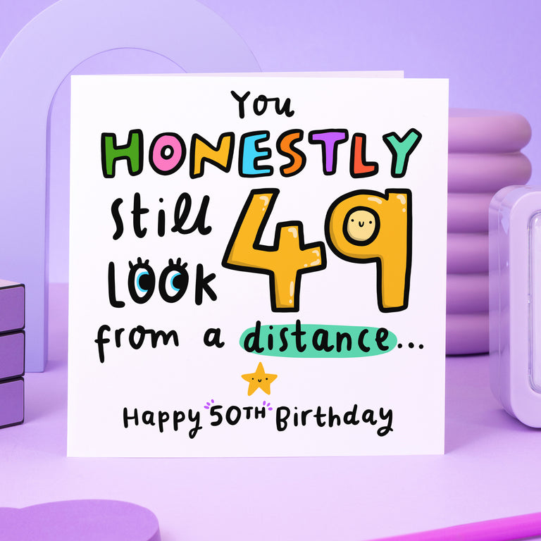 49 From A Distance Birthday Card