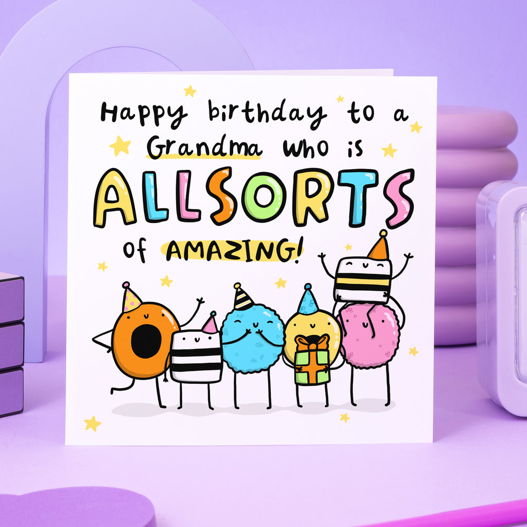 All Sorts Of Amazing Grandma Birthday Card