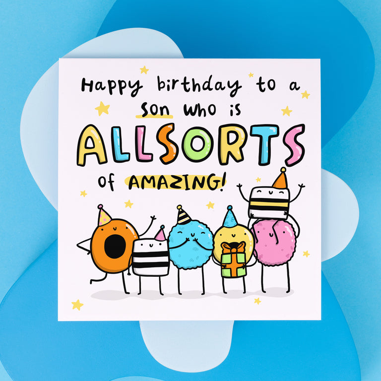 All Sorts Of Amazing Son Birthday Card