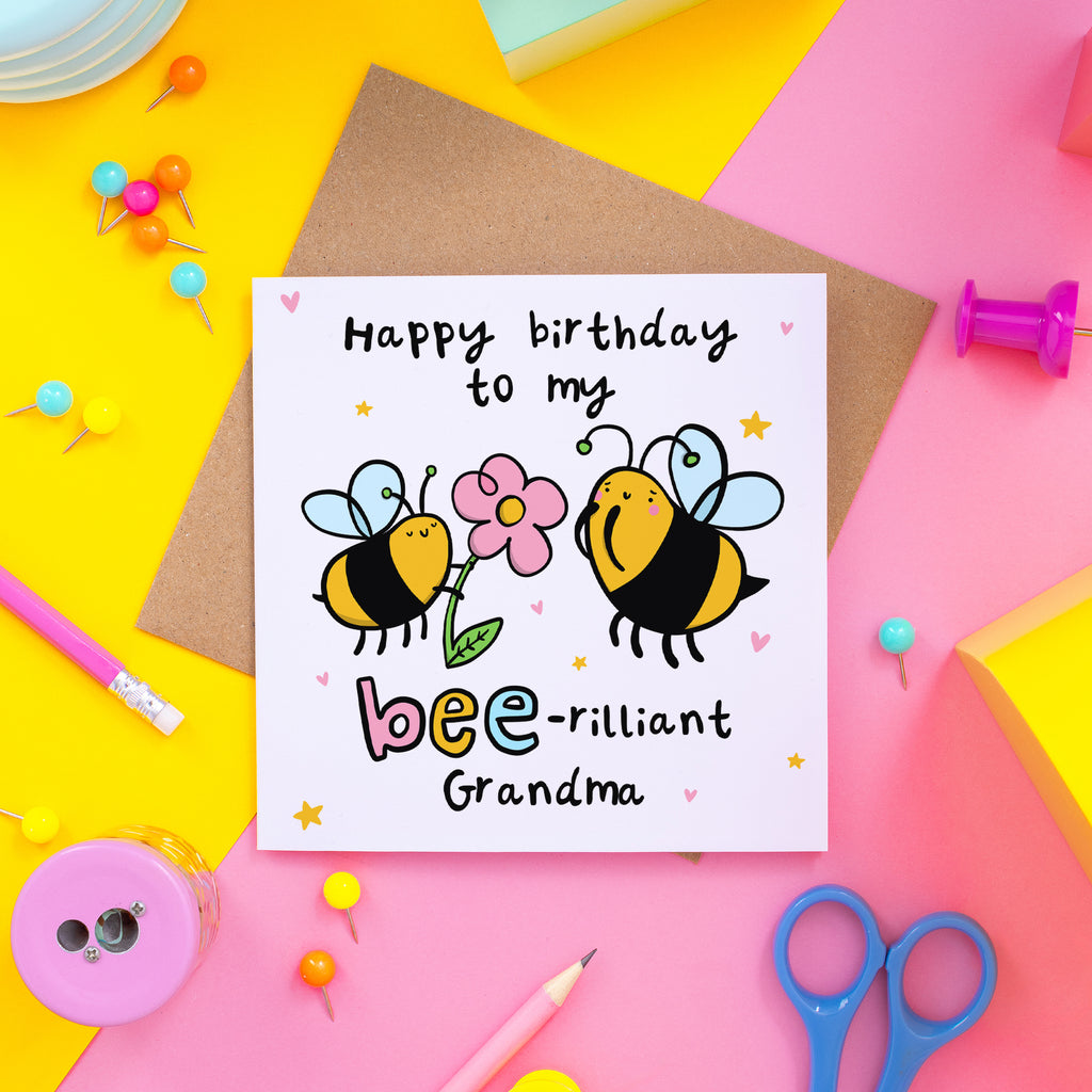 Bee-rilliant Grandma Birthday Card