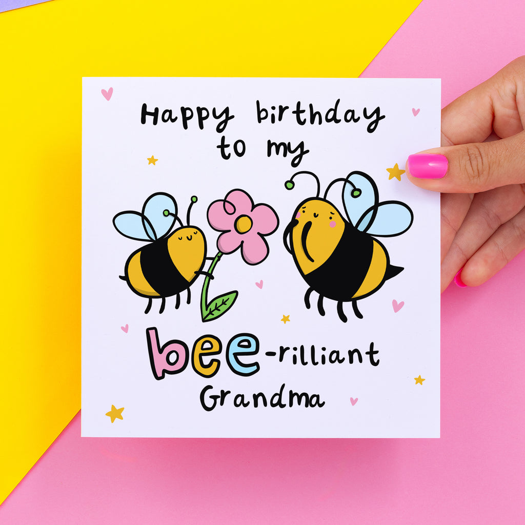 Bee-rilliant Grandma Birthday Card