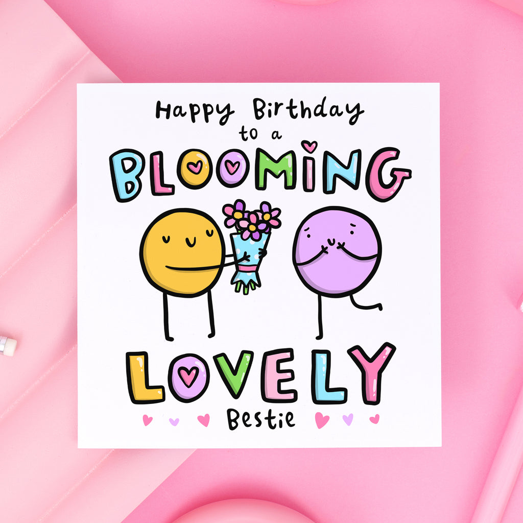 Blooming Lovely Bestie Birthday Card