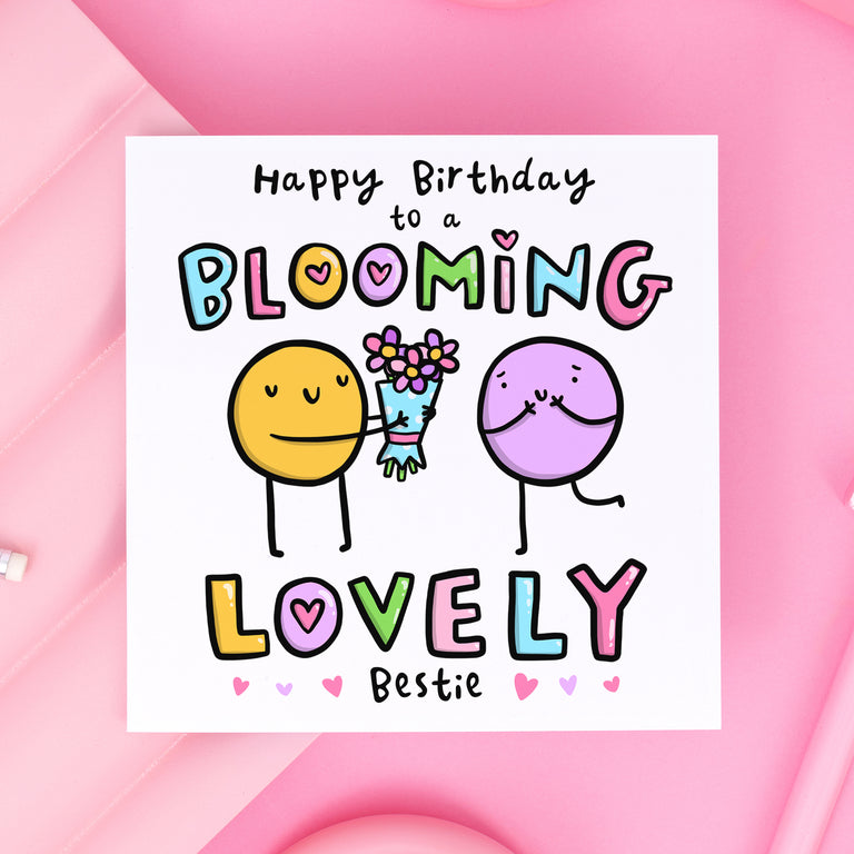 Blooming Lovely Bestie Birthday Card