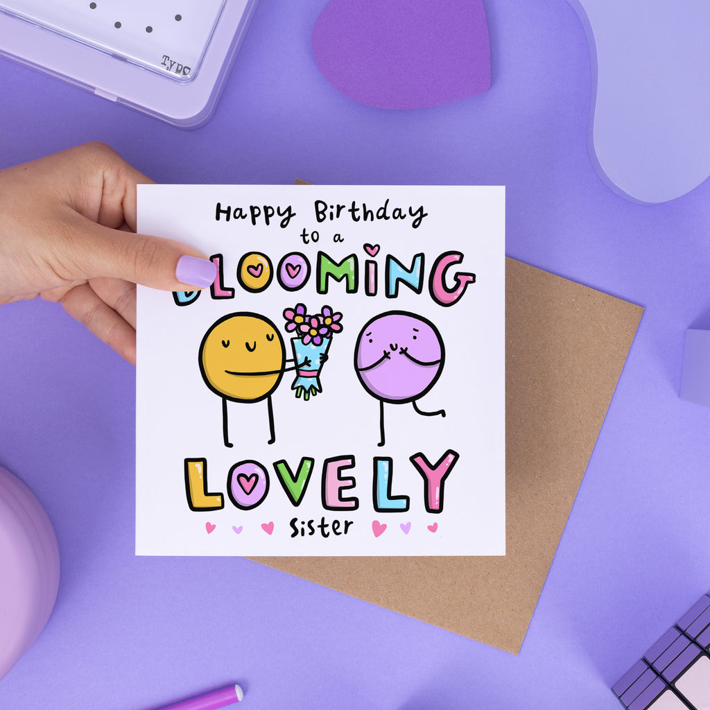 Blooming Lovely Sister Birthday Card