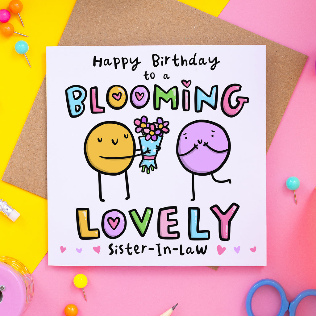 Blooming Lovely Sister In Law Birthday Card