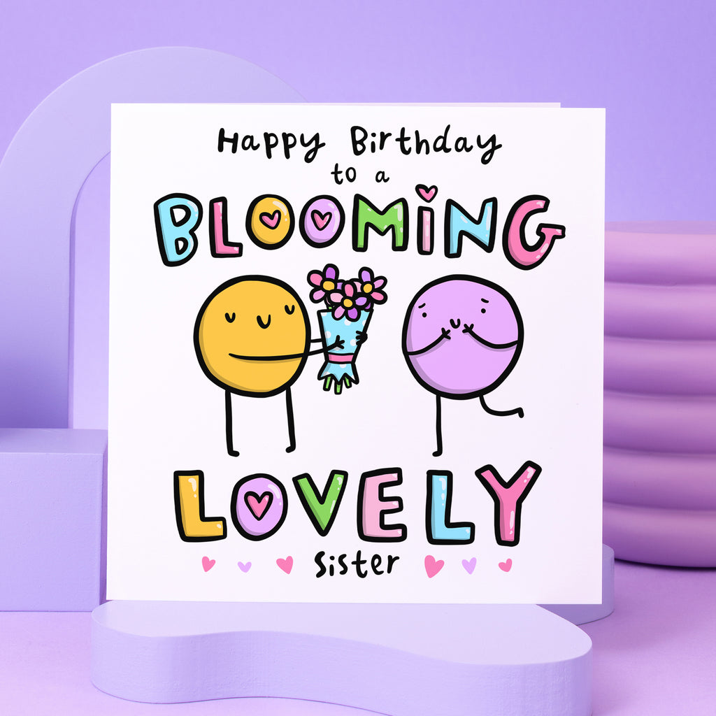 Blooming Lovely Sister Birthday Card