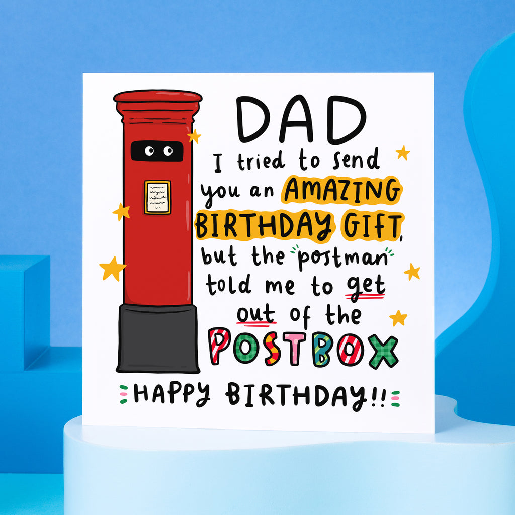 Dad Post Box Birthday Card