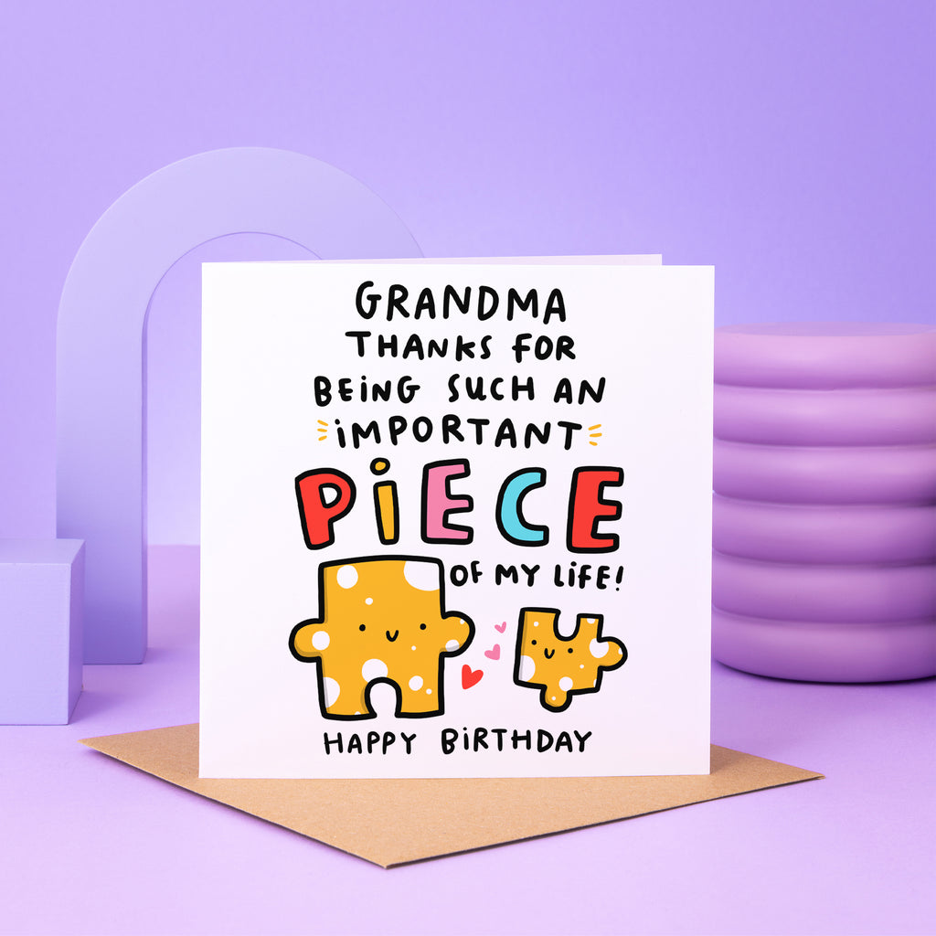 Grandma Piece Of My Life Birthday Card