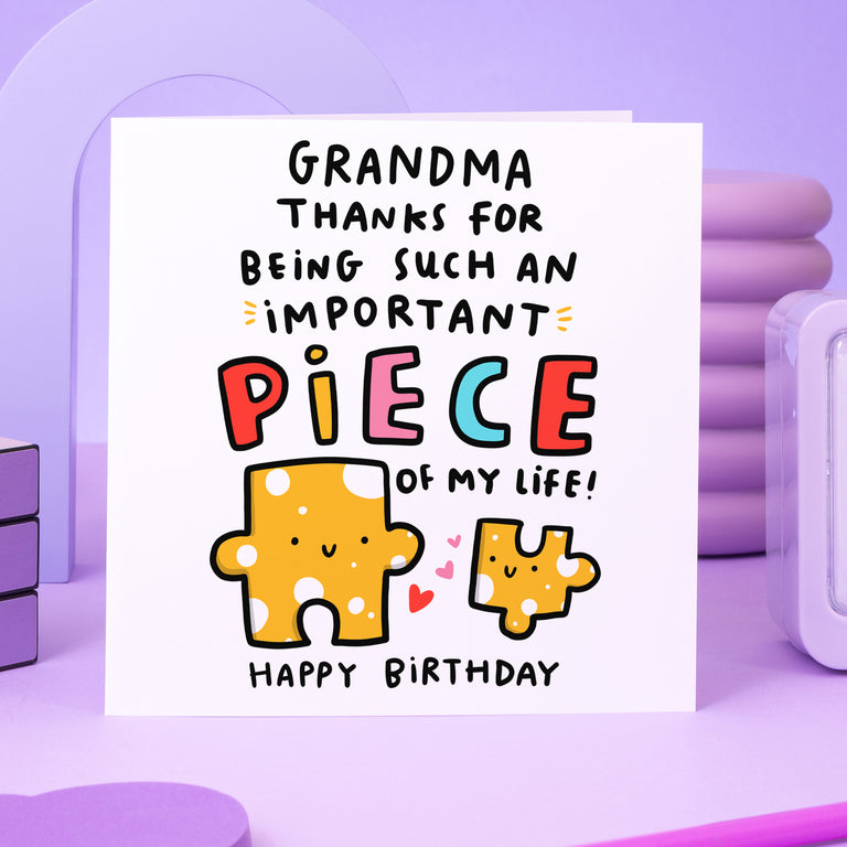 Grandma Piece Of My Life Birthday Card