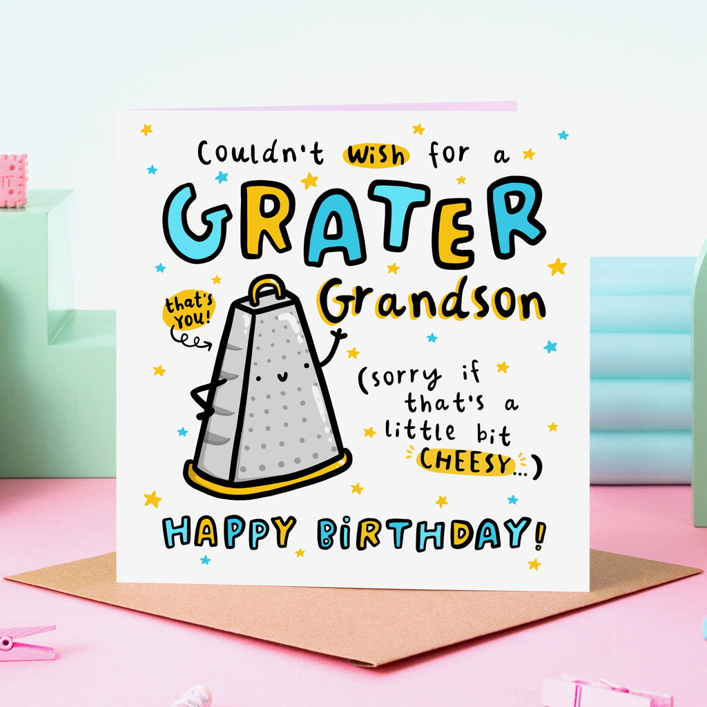 Grater Grandson Birthday Card