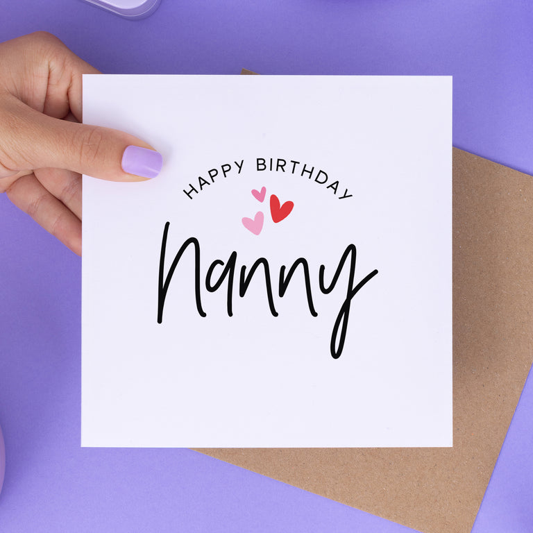 Happy Birthday Nanny Card