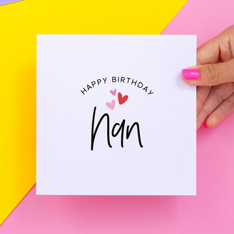 Happy Birthday Nan Card