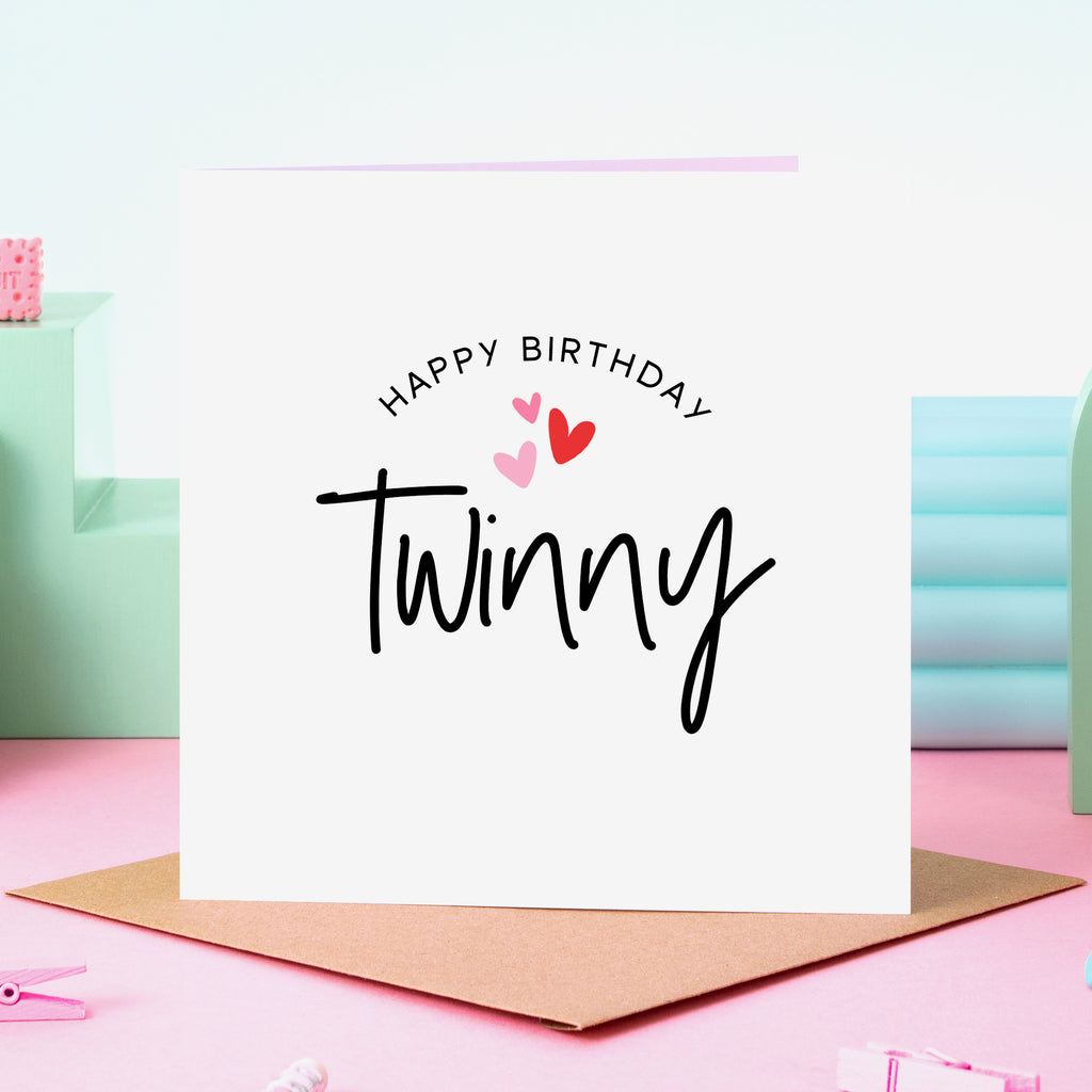 Happy Birthday Twinny Card