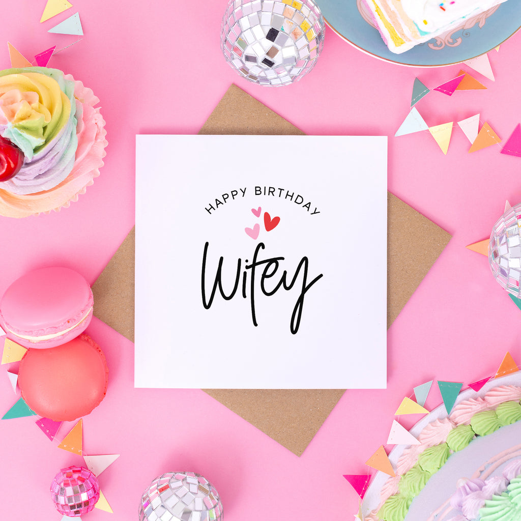 Happy Birthday Wifey Card