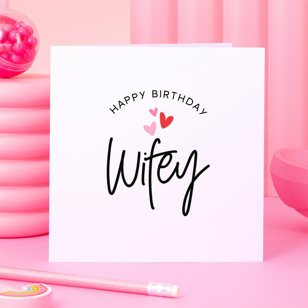 Happy Birthday Wifey Card
