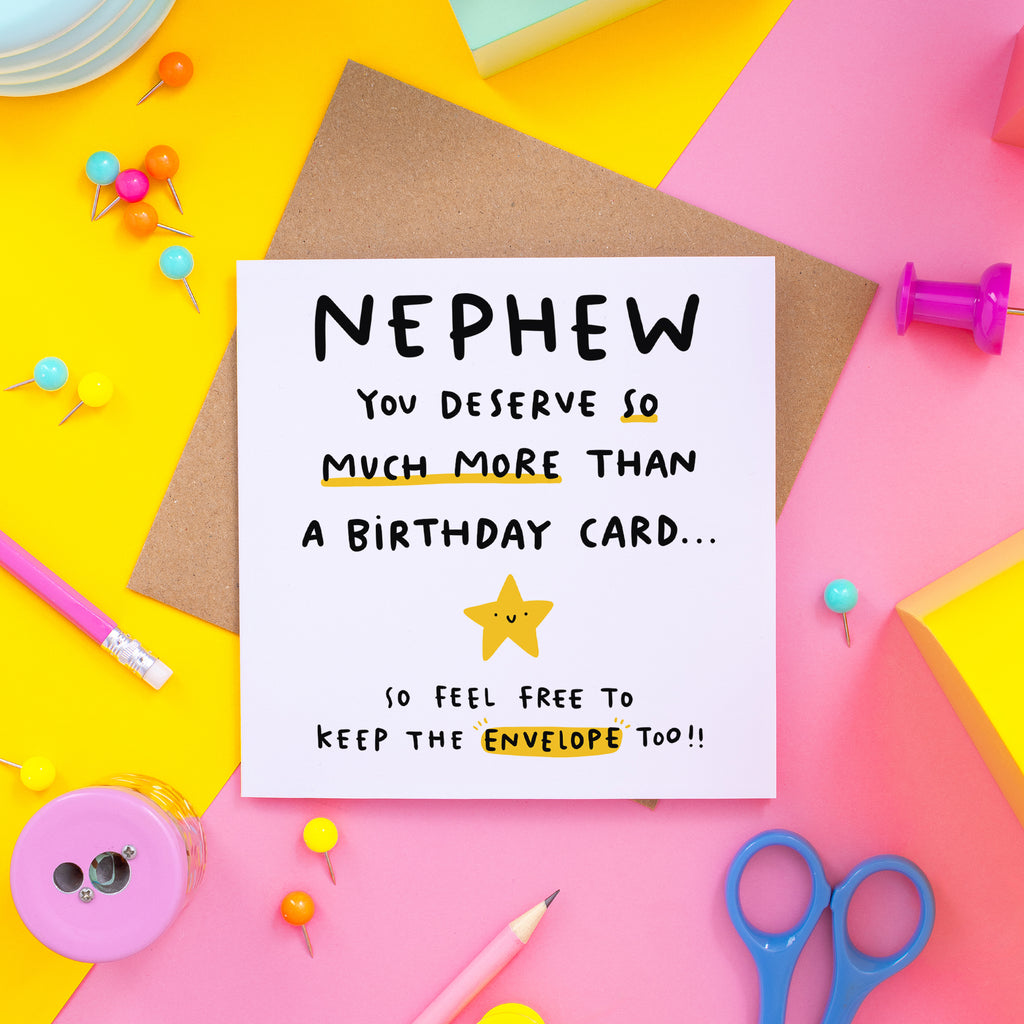 Nephew Keep The Envelope Birthday Card