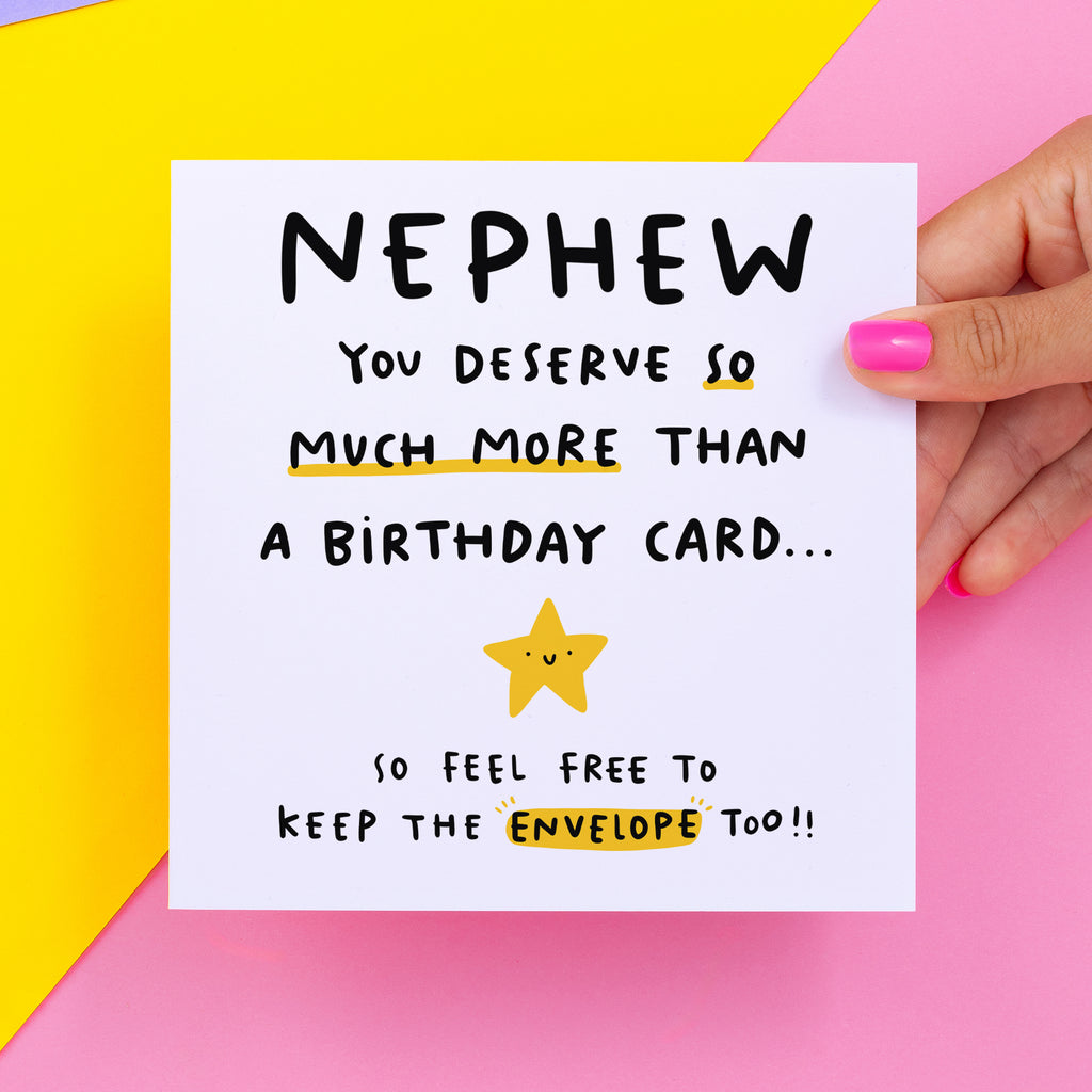 Nephew Keep The Envelope Birthday Card