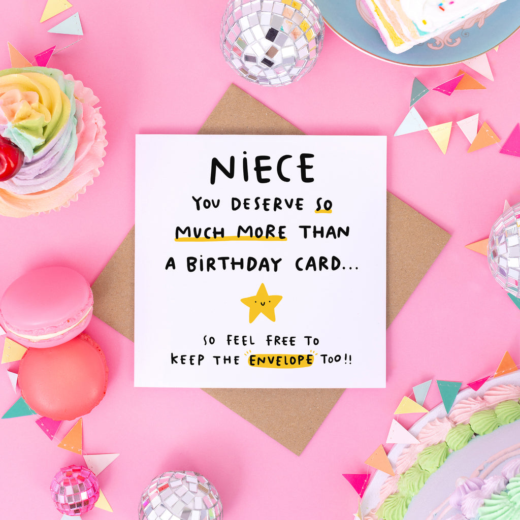 Niece Keep The Envelope Birthday Card