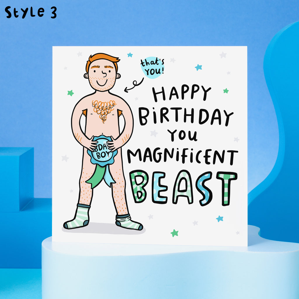 Magnificent Beast Birthday Card