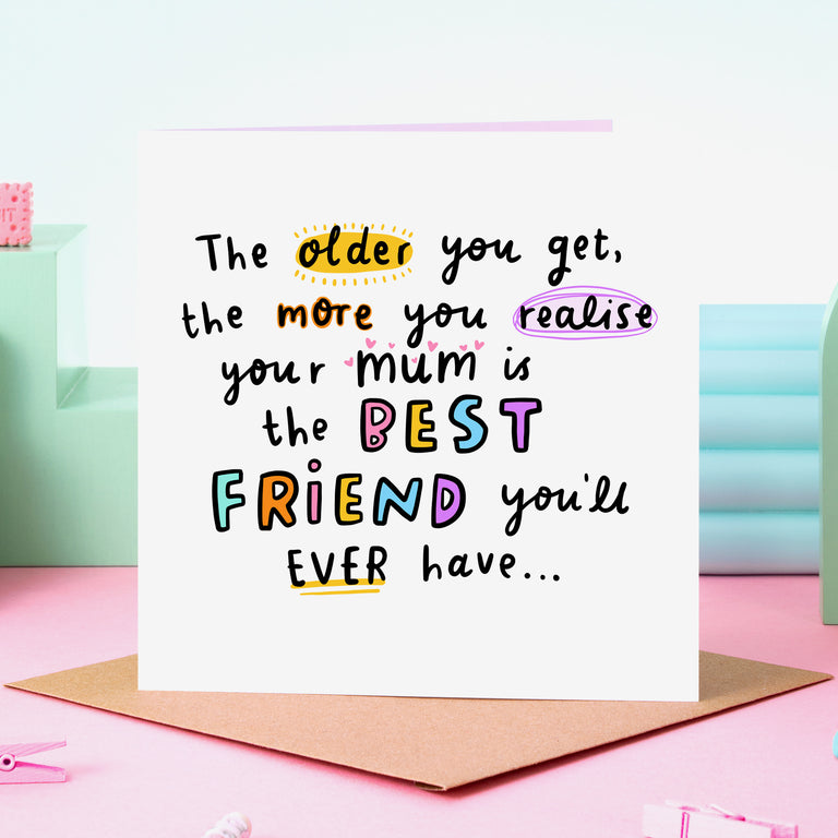 Mum Best Friend Birthday Card