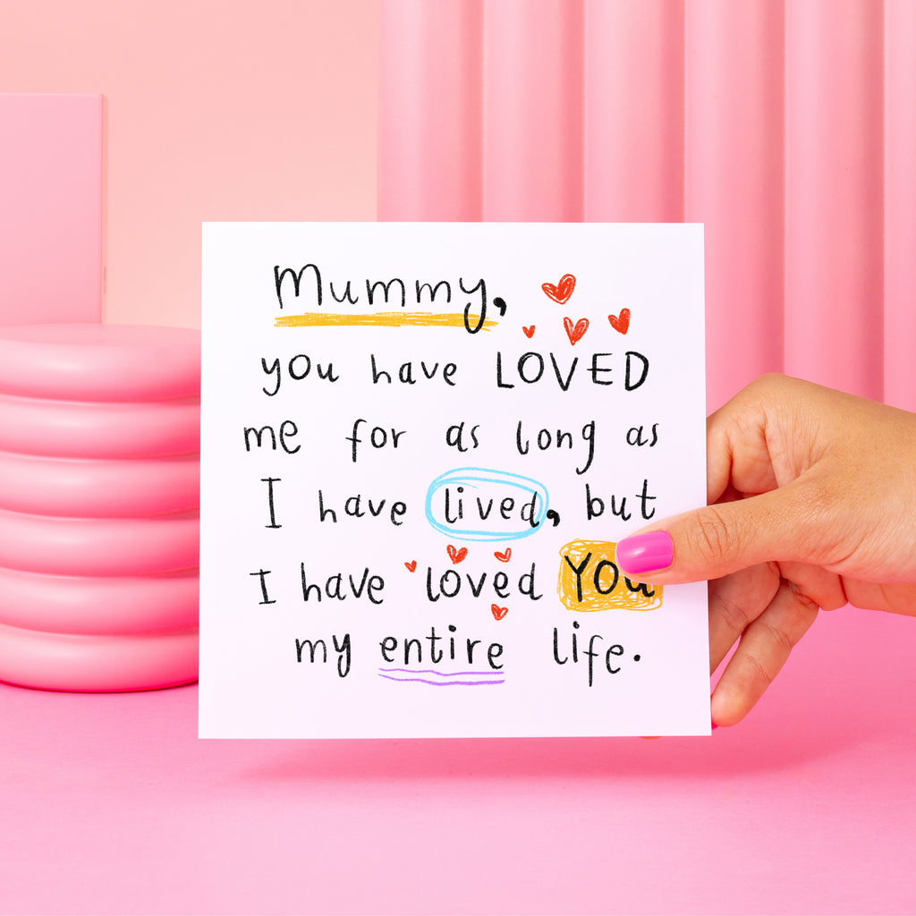 Mummy My Entire Life Birthday Card