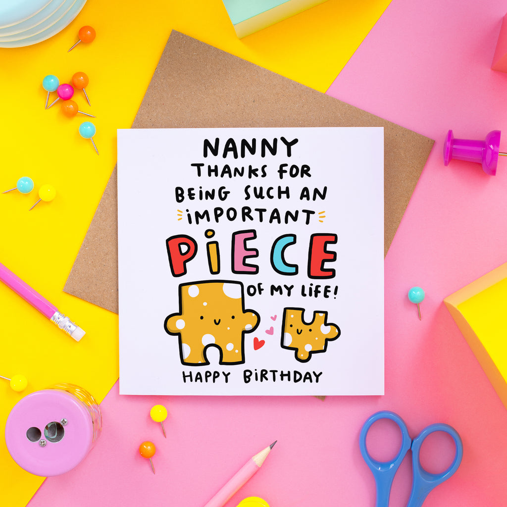 Nanny Piece Of My Life Birthday Card