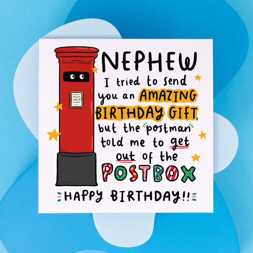 Nephew Post Box Birthday Card