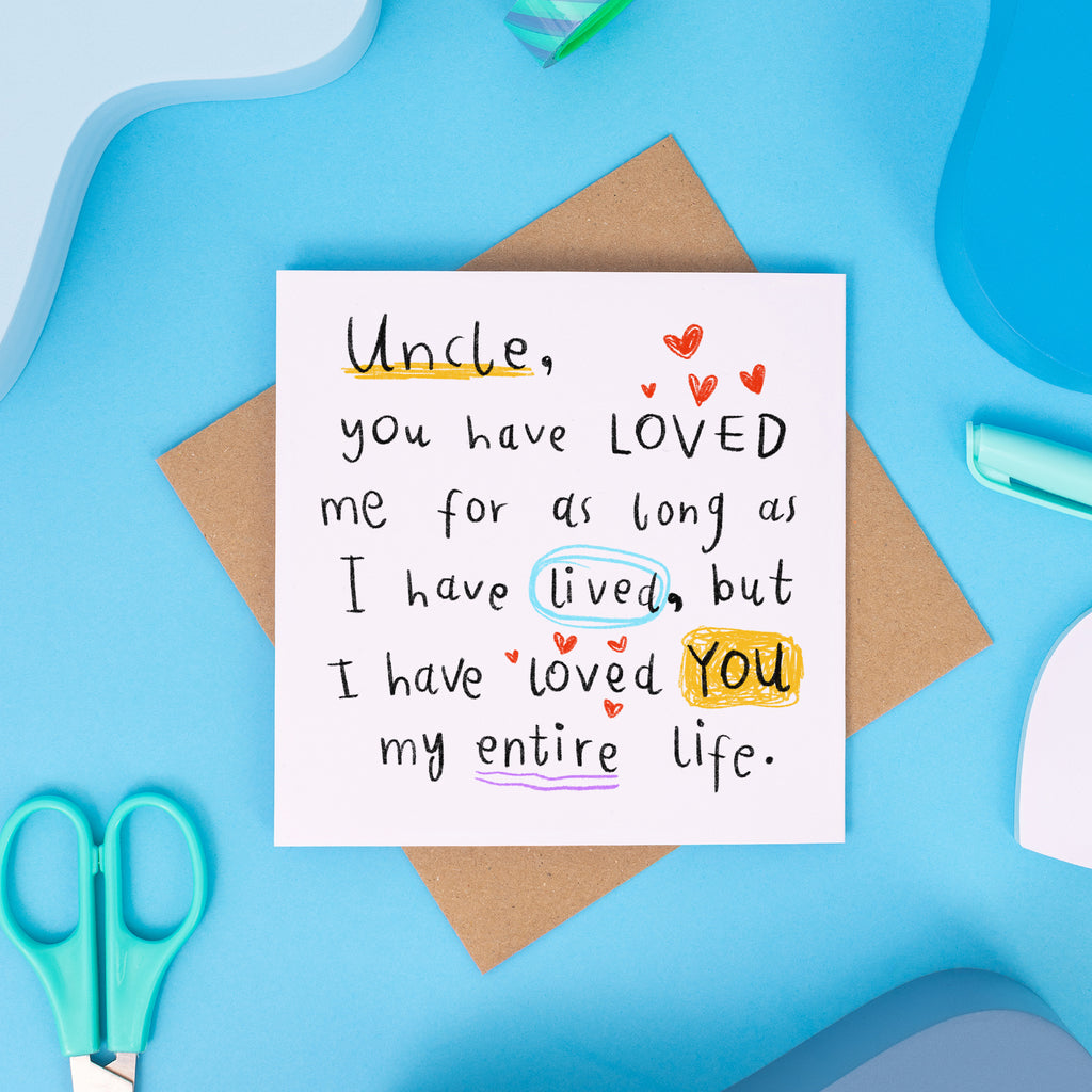 Uncle My Entire Life Birthday Card